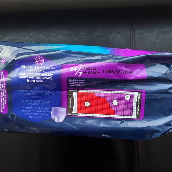 Pack of 40 Prevail Per-Fit Women Adult Underwear Pull On extra absorbency Medium - Picture 2 of 6